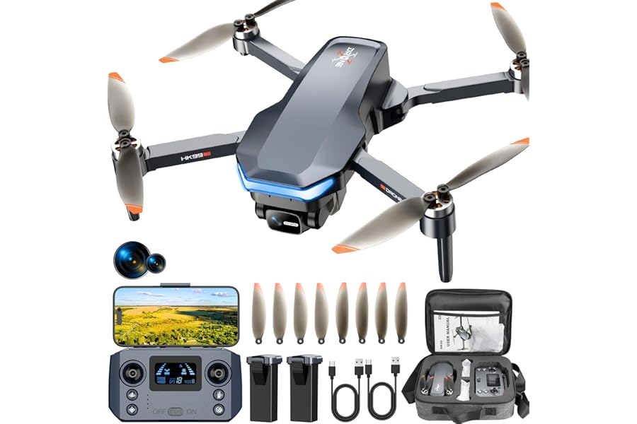 GPS Drone with 4K Camera for Adults, Foldable RC Quadcopter with 1312ft Range Video Transmission, 48 Mins Flight Time, Auto Return, Follow Me, Circle Fly, Waypoint Fly, Gesture Control product image