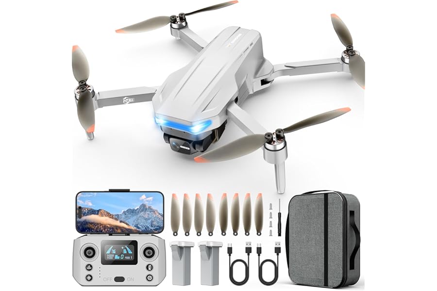 Oddire Drones with Camera for Adults 4K, GPS Auto Return, Waypoint Flight, Orbit Fly, GPS Follow, Gesture Control, Foldable Drone with Brushless Motor, 249g Light, 48 Mins Flight Time with 2 Batteries product image
