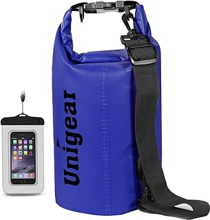 Unigear Dry Bag Waterproof, 2L/5L/10L/20L/30L/40L Floating and Lightweight Bags for Kayaking, Boating, Fishing, Swimming and Camping with Waterproof Phone Case product image