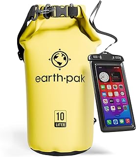 Earth Pak Waterproof Dry Bag - Roll Top Waterproof Backpack Sack Keeps Gear Dry for Kayak with Waterproof Phone Case product image