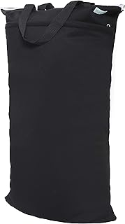 wegreeco Large Reusable Hanging Wet Dry Cloth Diaper Bag (Black) product image