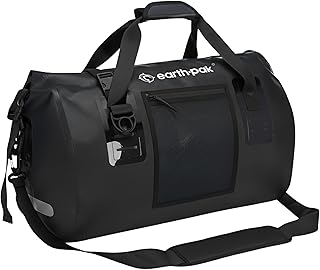 Earth Pak Waterproof Duffel Bag - Heavy Duty Motorcycle Dry Bag with Large Storage Space Perfect for Traveling, Camping, Kayaking, Fishing & Canoeing Bag 50L/70L/90L/120L Sizes product image