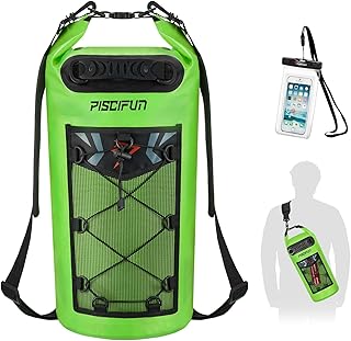Piscifun Dry Bag, Waterproof Floating Backpack 10L/20L/30L/40L with Waterproof Phone Case for Boating, Kayaking, Fishing product image
