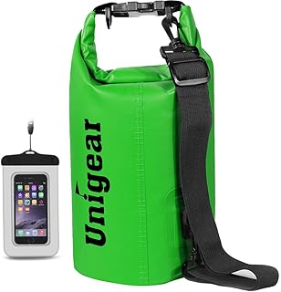 Unigear Dry Bag Waterproof, 2L/5L/10L/20L/30L/40L Floating and Lightweight Bags for Kayaking, Boating, Fishing, Swimming and Camping with Waterproof Phone Case product image