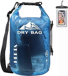 HEETA Dry Bag Waterproof for Women Men, 5L/10L/20L/30L/40L Roll Top Lightweight Dry Storage Bag Backpack with Phone Case for Travel Swimming Boating Kayaking Paddle Board Camping Beach Accessories product image