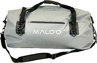 Malo’o Waterproof Dry Duffel, Heavy-Duty Roll Top Waterproof Gear Bag with Shoulder Strap & Molle Loops, Marine Duffel for Kayaking, Boating, Camping, Beach & Travel, Grey, 60L product image