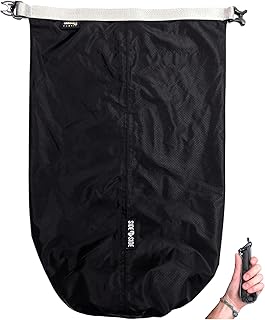 Waterproof Small 10L Dry Bag for Kayaking, Hiking, Beach & Camping | Lightweight Durable Side Bag, Black, Small, Lightweight (1.65 Oz) product image