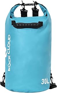 ROCK CLOUD Dry Bag Waterproof 30L Dry Sack for Kayaking Rafting Boating Beach Surfing Swimming Canoe Camping Hiking Fishing Ski, Lake Blue product image