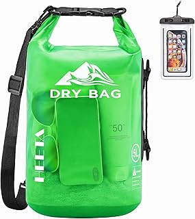 HEETA Dry Bag Waterproof for Women Men, 5L/10L/20L/30L/40L Roll Top Lightweight Dry Storage Bag Backpack with Phone Case for Travel Swimming Boating Kayaking Paddle Board Camping Beach Accessories product image