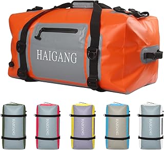 70L Waterproof Duffel Bag Travel Dry Bag, Large Capacity, Adjustable Thickened Straps and Handles, Zip Closure, Air Valve, Keep Equipment Safe, Suitable for Boating Rafting Motorcycle Kayaking product image