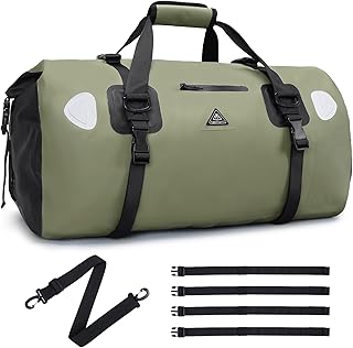 Haimont Waterproof Duffel Bag Roll-top Dry Duffel Bag with Quick-fixed Straps for Motorcycling, Rafting, Boating, SUP, Kayaking, Travel, 50L/70L product image