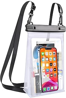 Large Waterproof Phone Pouch, Floating Dry Bag for iPhone 14 13 12 Pro Max Galaxy S22 S21 Large Capacity Waterproof Bag Sunscreen Glasses Storage Universal Dry Pouch for Swimming Rafting Boating product image