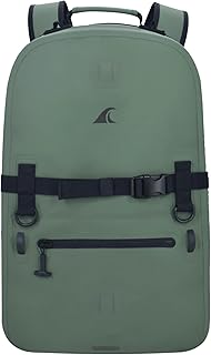 Breakwater Supply™ Fogland Waterproof IP68 Submersible Backpack | Laptop Sleeve & Airtight Zippers for Outdoors, Hunting, Fishing, Waterfowl, Floating Dry Bag, Unisex, TPU (Marsh Green, 25L) product image