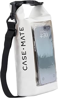 Case-Mate Sand Dollar Mini IP68 Waterproof Bucket Bag - Roll Top Dry Bag 2L Cap with Waterproof Pouch for Swimming Kayaking Boating Travel and More - For Phones Up to 7" product image