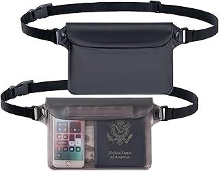 CADONO 2-Pack Waterproof Pouch with Adjustable Waist Strap | Screen Touch Sensitive Dry Bag, Keep Your Phone and Valuables Dry, Perfect for Swimming Kayaking Boating Fishing Beach Diving product image