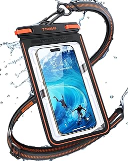 TORRAS IPX8 Waterproof Phone Pouch Floating, Underwater Screen Touchable, Water Proof Case with Lanyard for iPhone 17 Pro Max 16 S26, Cellphone Dry Bag Cruise Essentials 7.0 inch, Black product image