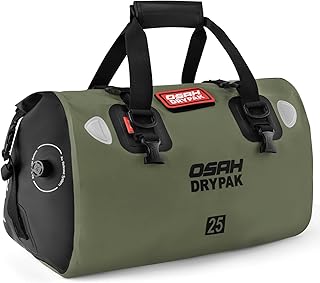 Waterproof Duffel Bag - Motorcycle Dry Bag Tail Bag with Large Storage Space, Waterproof Luggage Duffle Bags with Outer Mesh Zipper Pocket for Camping, Kayaking, Fishing & Traveling product image