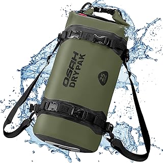 25L Waterproof Dry Bag - Motorcycle Luggage Tail Bag with Straps for Back Seat, Roll Top Lightweight Waterproof Backpack Sack for Travel, Swimming, Boating, Kayaking, Camping and Beach product image