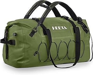HEETA Waterproof Duffel Bag Motorcycle Dry Bag Backpack, 60L/80L Extra Large Rolltop Travel Duffle Bags with Straps & Handles for Kayaking Rafting Boating Canoeing Camping Gym Beach Cruise Ship product image