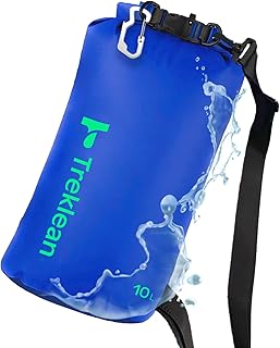Lightweight Dry Bags Waterproof for Kayaking,5L/10L/20L/35L Roll Top Dry Sack Waterproof Bags for Travel Boating Camping Beach (Blue, 10L) product image