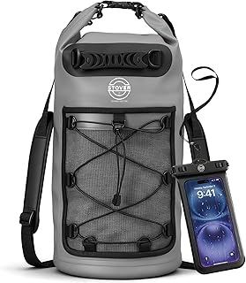 STOVER 5/10/25/30/40/55L Waterproof Dry Bag- Roll-Top Backpack w/Phone Case- Kayaking, Hiking, Camping, Boating- Men/Women product image