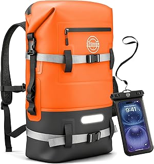 STOVER 5/10/25/30/40/55L Waterproof Dry Bag- Roll-Top Backpack w/Phone Case- Kayaking, Hiking, Camping, Boating- Men/Women product image