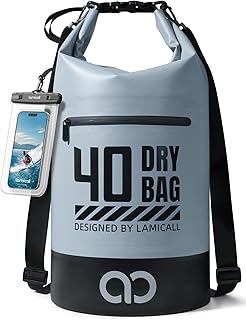 Lamicall Dry Bag Waterproof Backpack - [Durable & Floating] 5L/10L/20L/30L/40L Large Water Proof Bag with Waterproof Phone Case for Kayaking, River Rafting, Lake, Float Trip, Tubing Essentials product image