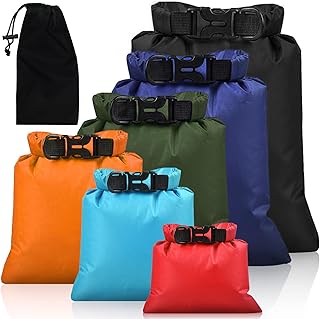 6Pack Waterproof Dry Bags,lightweight outdoor dry bags,Multi-color Waterproof Storage Bags for Outdoor Hiking Climbing Camping Rafting Fishing Travel product image
