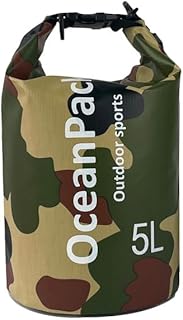 Dry Bag Waterproof 5L/10L/20L, Camo Design, Roll Top Lightweight dry bags for FLoating, Boating, Kayaking, Camping, Beach，Paddle boarding Accessories product image