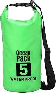 Waterproof Dry Bag, 5L Fit for Women Men Water Proof Bags Lightweight Dry Storage Floating Backpack with Whistle for Travel Backpacking Boating Kayaking Camping (Green) product image
