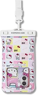 Sonix x Sanrio Waterproof Phone Pouch - Floating Phone Case Dry Bag w/Crossbody Lanyard - Beach Cruise Travel Essentials - Compatible w/All Devices, Touchscreen Friendly | Hello Kitty Grid product image