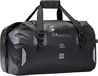 KEMIMOTO Waterproof Motorcycle Dry Bag – Duffle Tail Bag Soft Luggage, 25L/40L/65L Large Capacity with 4 Quick-Release Straps, Dustproof for Touring, Adventure, Motorcycling & Camping Black product image