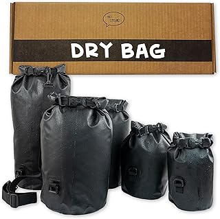 Ho Stevie! Heavy Duty Waterproof Dry Bag - Keeps Your Stuff Dry, on Surf Trips, Camping, or Any Adventure (Black, 20L) product image