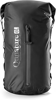 Waterproof Dry Bag, 3L/6L/12L Roll Top and Lightweight Dry Sack with zipper for Boating, Swimming, Camping, Kayaking,Hiking, Beach Activities,Cycling Black Medium product image