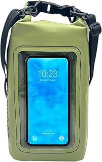 Nupouch Waterproof Cell Phone Sling Bag - Waterproof Phone Pouch Crossbody Dry Bag with Touchscreen Window for Travel, Beach, Boating, Hiking - Green product image