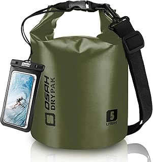 Waterproof Dry Bag, 5L/10L/20L/30L/40L Roll Top Lightweight Storage Backpack with Phone Case for Women & Men, Floating Waterproof Sack for Travel, Swimming, Kayaking, Paddle Board, Camping & Beach product image