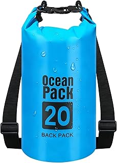 Waterproof Dry Bag – Roll Top Dry Storage Bag Backpack for Women & Men, Perfect for Kayaking, Boating, Swimming, Camping, Hiking, Backpacking & Beach (20L) product image