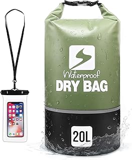 Soulsfeng Waterproof Dry Bag Roll Top Lightweight Dry Backpack for Boating, Kayaking, Travel, Beach, Swimming, Hiking & Camping - Floating Dry Sack with Adjustable Shoulder Straps 20L product image
