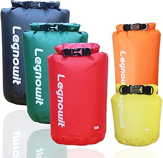 Dry Bag, 3 Pack/5 Pack Waterproof Lightweight Small & Large Dry Sacks for Outdoor Camping, Backpacking, Kayaking, Boating, Travel and More product image