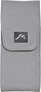 Triple Pen Case and Note Jotter Magnetic Closure and Ink Refill Holder | Elegant Canvas and Vegan Leather for Fountain Pens and Writing Utensils (Grey) product image