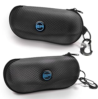 BLUPOND Sunglasses Case Semi Hard EVA Shell with Metal Hanging Hook Belt Clip Sun Glasses Storage product image