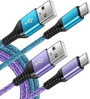 C Charger Cord Fast Charging USB Type C Cable Android Charger Cables 6FT 2Pack for Samsung Galaxy S26 S25 S24 S23 S22 S21 S20 Ultra S20+ Note 20 10 S10 S9 Plus A12 A11 A52 Google Pixel 6 5 4 4a 3a XL product image