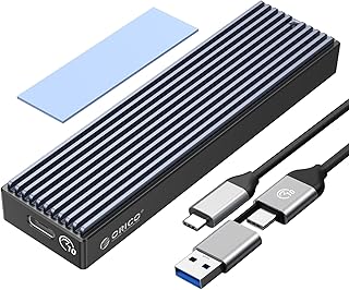 ORICO M.2 NVMe SATA SSD Enclosure, USB 3.1 Gen 2 (10 Gbps) to PCI-E 6Gbps NGFF M-Key / B+M Key SSD Case M.2 Reader Support UASP for Size 2230/2242/2260/2280 SSDs Diskless (M2PVM) product image