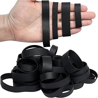 HAIDIBAO-Rubber Bands Assorted Sizes Black Mixed wide Elastic Bands for for Survival Office Supply size82,size#94,size#84,size#105 Tactical Rubber Bands product image