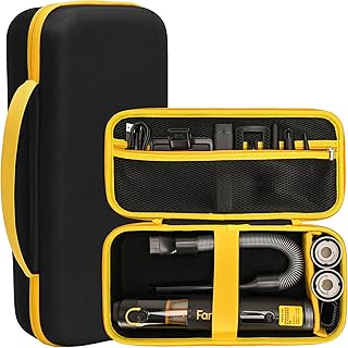 CROTIRAD Hard Case for Fanttik Slim V8 APEX/V8 Mate, Slim V10 APEX/V10 Mate Car Vacuum, Storage Organizer for Fanttik V8/V10 Cordless Car Vacuum Accessories, Black product image