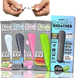 Smokeless Inhaler, Mix 4 Pack, Aromatherapy Flavored Air with Premium Refill Cores, Habit Replacement, Wellness Silicone Chewer Accessory Quit Smoking, Travel Friendly product image