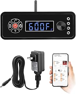 Upgraded Smart WiFi Control Board Kit/Controller (with APP Control) Fit for Masterbuilt Gravity Series 560/800/1050 Digital Charcoal Grills and Smoker MB20041220 with Splash-Proof Power Adapter product image