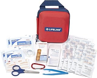 Lifeline 53 Piece First Aid Emergency Kit - Small and Compact Size - Ideal for camping, sporting events, hiking, cycling, car as well as home, school and office product image
