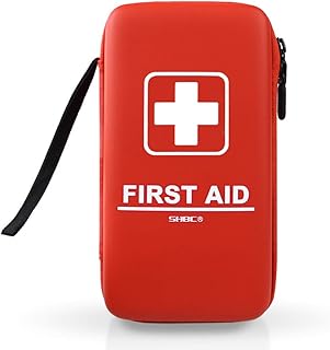 SHBC Compact First Aid Kit (139 Piece) Adventure Medical Kits Waterproof- Includes Emergency Blanket, Fire Starter, Compass, Wire Saw for Survival, Home, Car, Camping, Hiking, Hunting, Sport product image