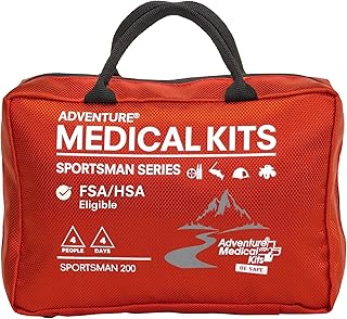 Adventure Medical Kits Sportsman Series Medical Kit - 200 - First Aid Kit for Camping, Hiking, Hunting & More - For 4 People for 4 Days - Includes Bandages, Medicine, Guide Book & More product image